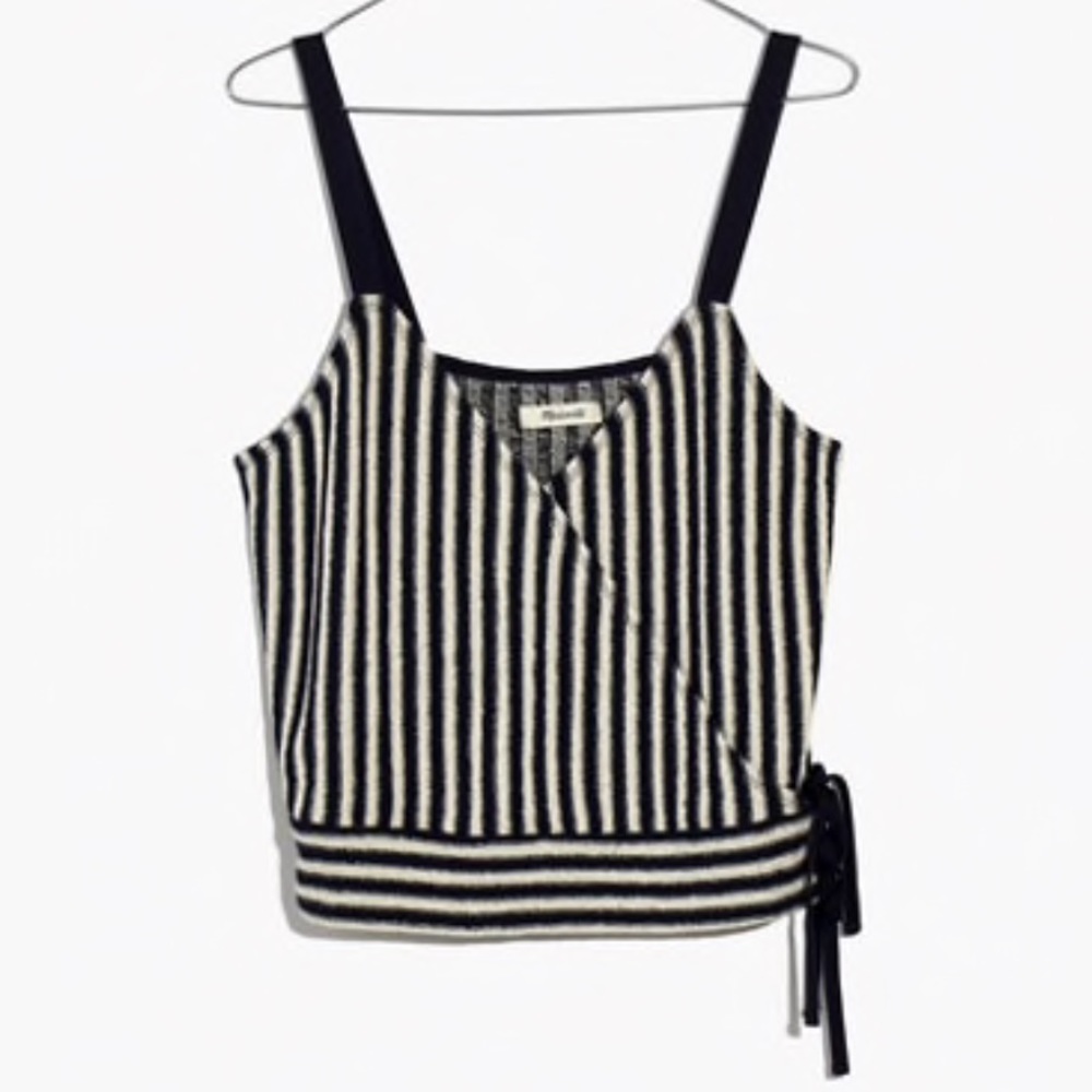 {Madewell} Striped Wrap Tank - Picture 6 of 8
